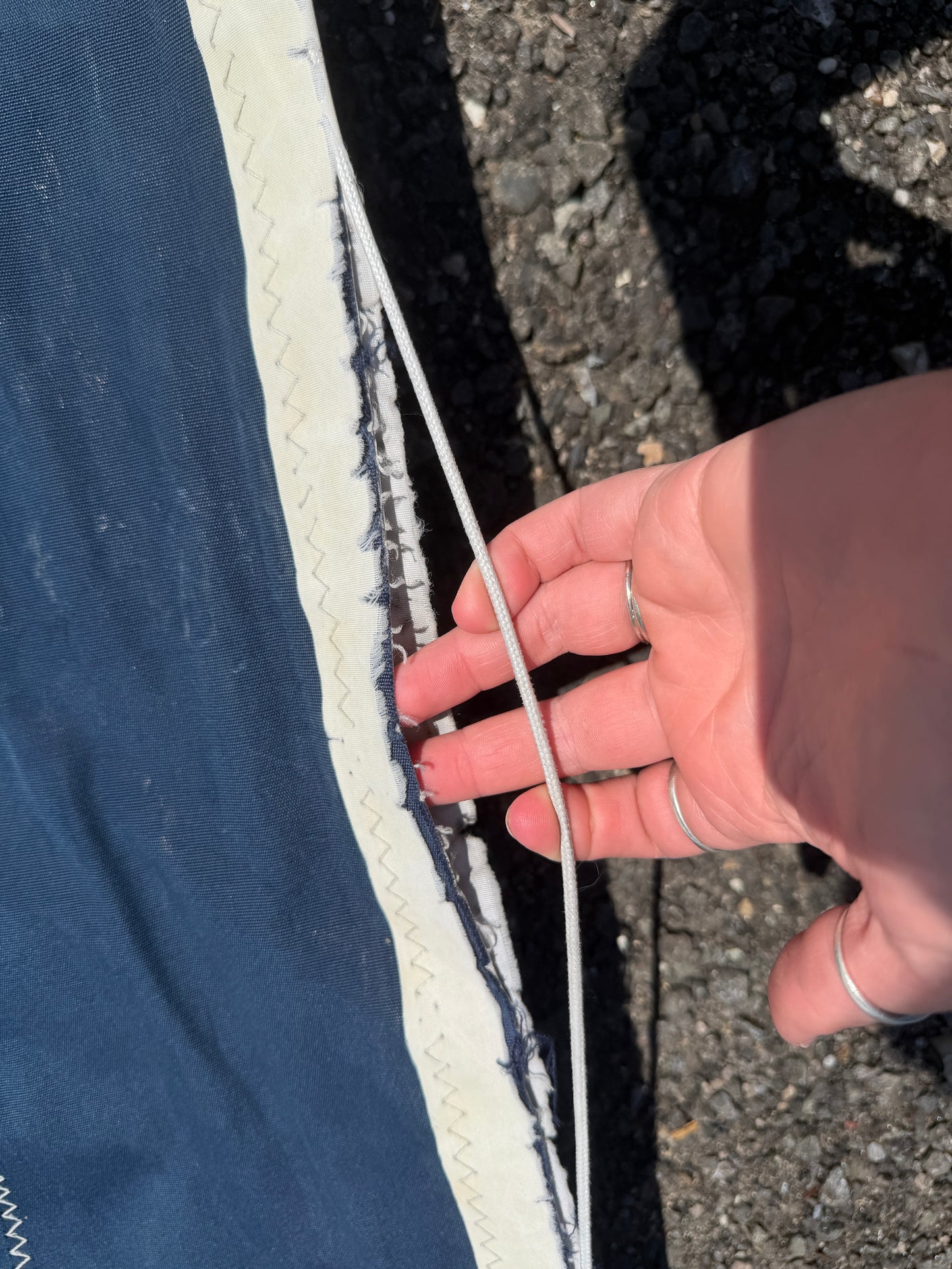 UK Sailmakers Roller Furling Sail 45’3” x 45’7” x 22’1” Navy White