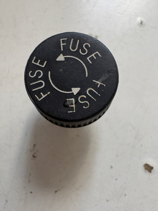 Black Fuse Knob / Holder