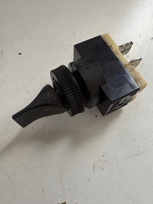 Electric Panel Toggle Switch Black Plastic