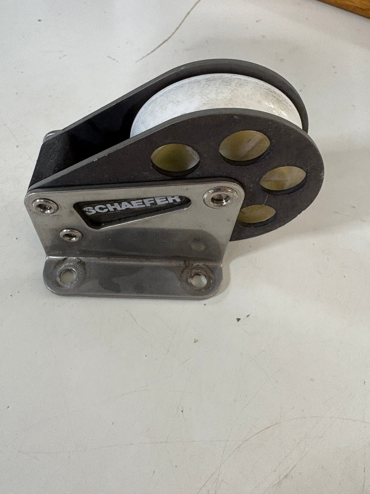 Schaefer Lead Block 2" Sheave 3/8" Line