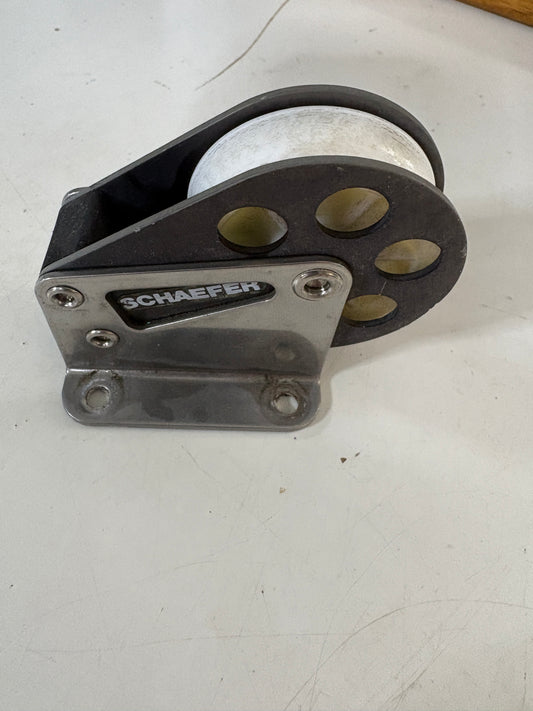 Schaefer Lead Block 2" Sheave 3/8" Line