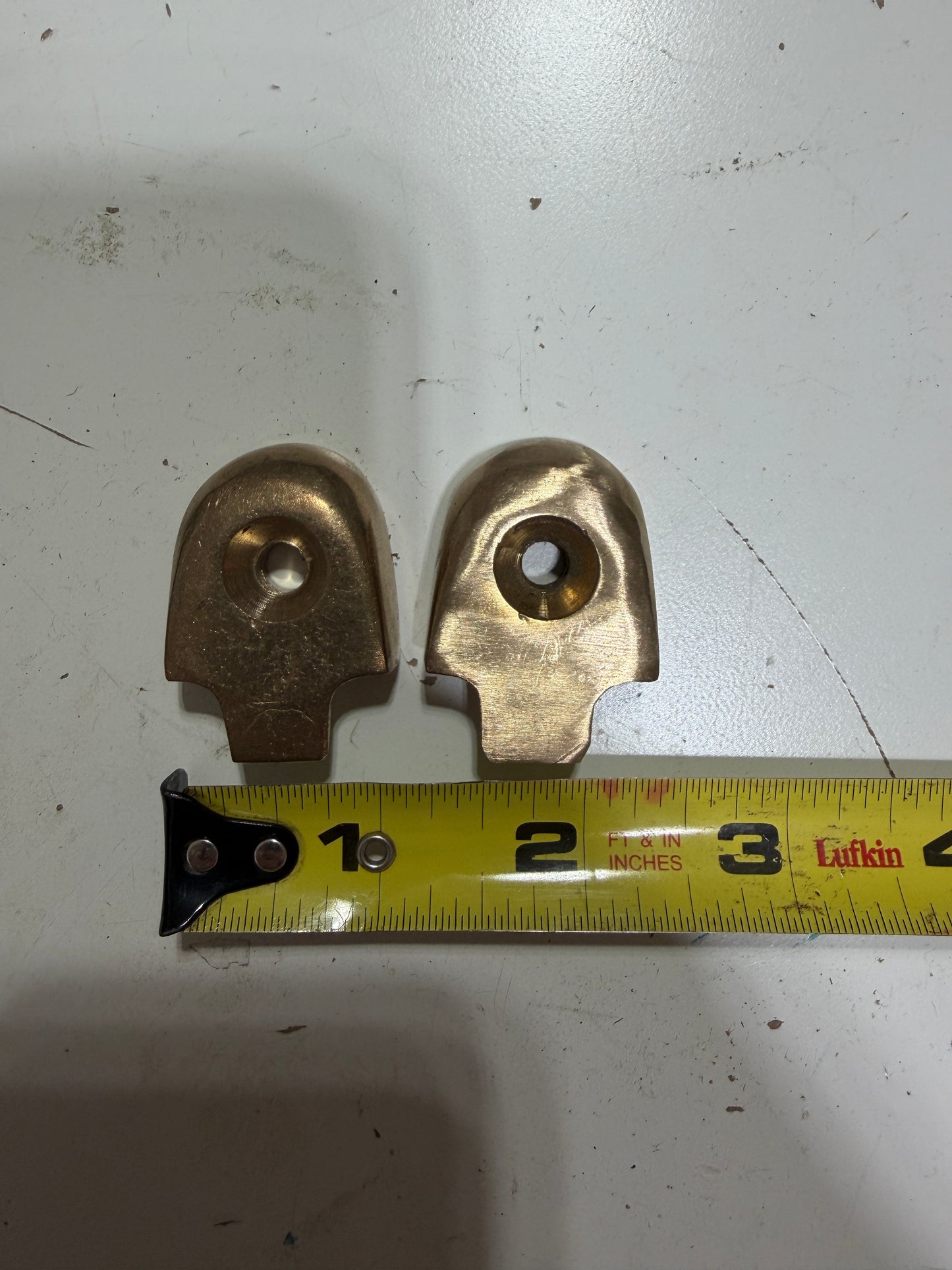 PAIR Bronze Track Ends - 1 1/8"