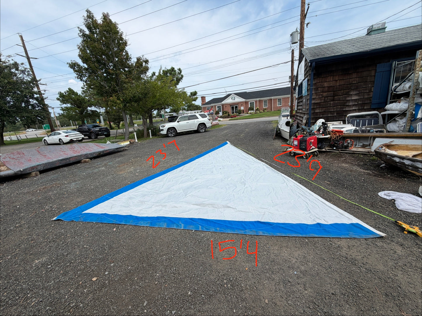 23'9" x 23'7" x 15'4" Roller Furling Sail