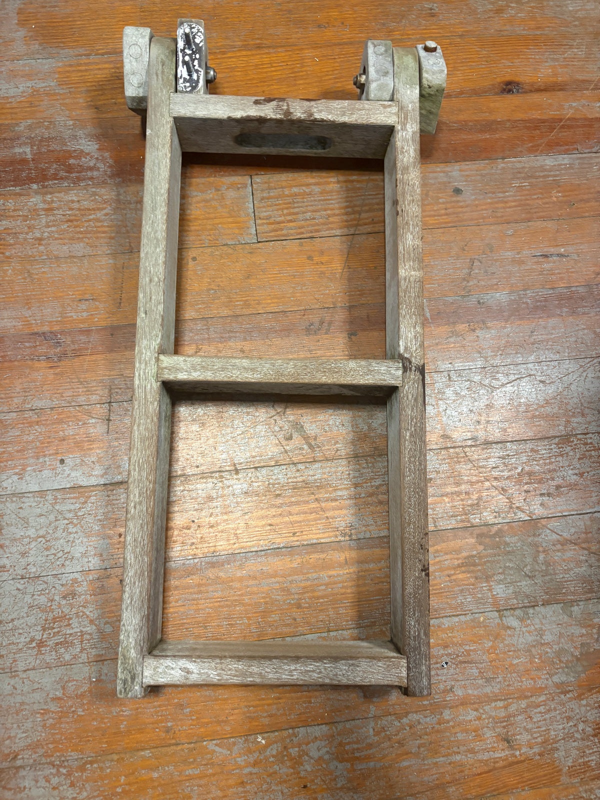 Small Teak Ladder 25 x 10 3/4"