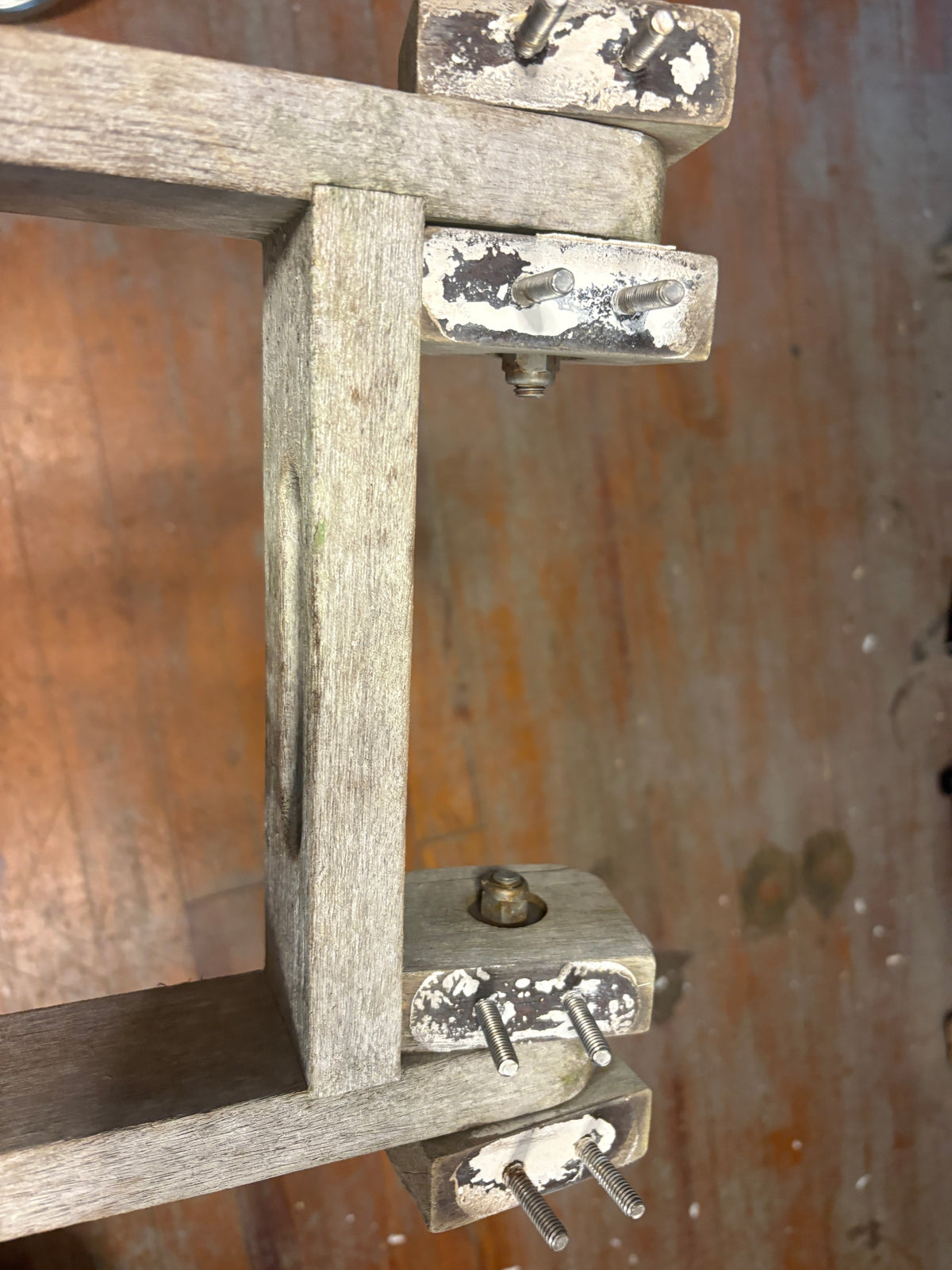 Small Teak Ladder 25 x 10 3/4"