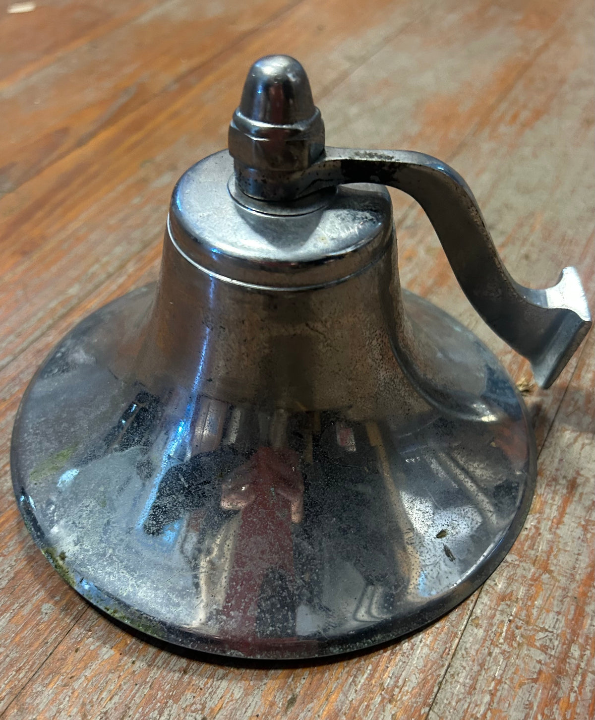 Chromed Ship Bell with Wall Mount Bracket 5 7/8”