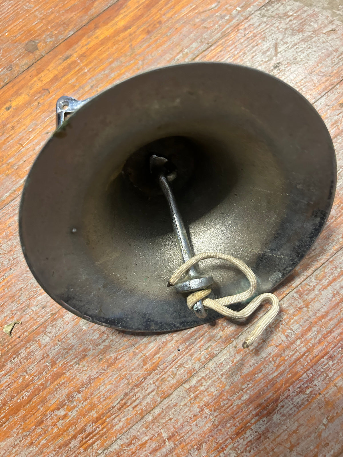 Chromed Ship Bell with Wall Mount Bracket 5 7/8”
