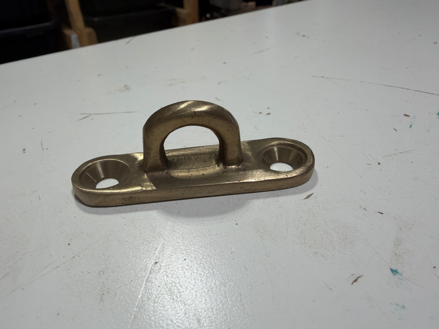 Bronze Pad Eye / Padeye - 2 7/8" LONG x 1/2" EYE