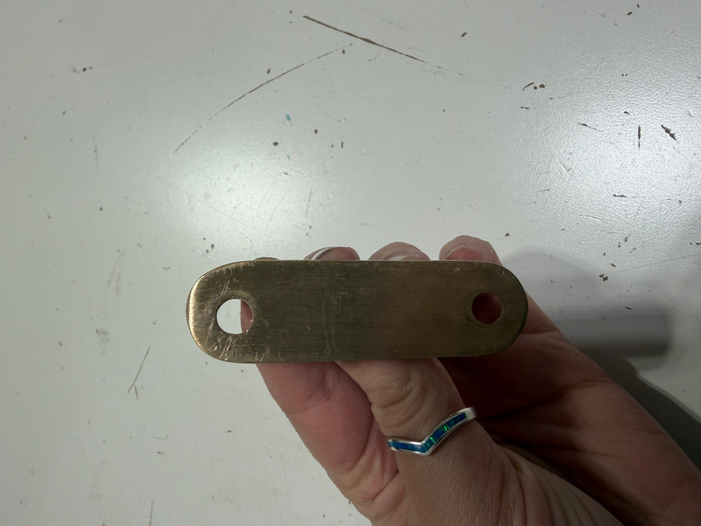 Bronze Pad Eye / Padeye - 2 7/8" LONG x 1/2" EYE