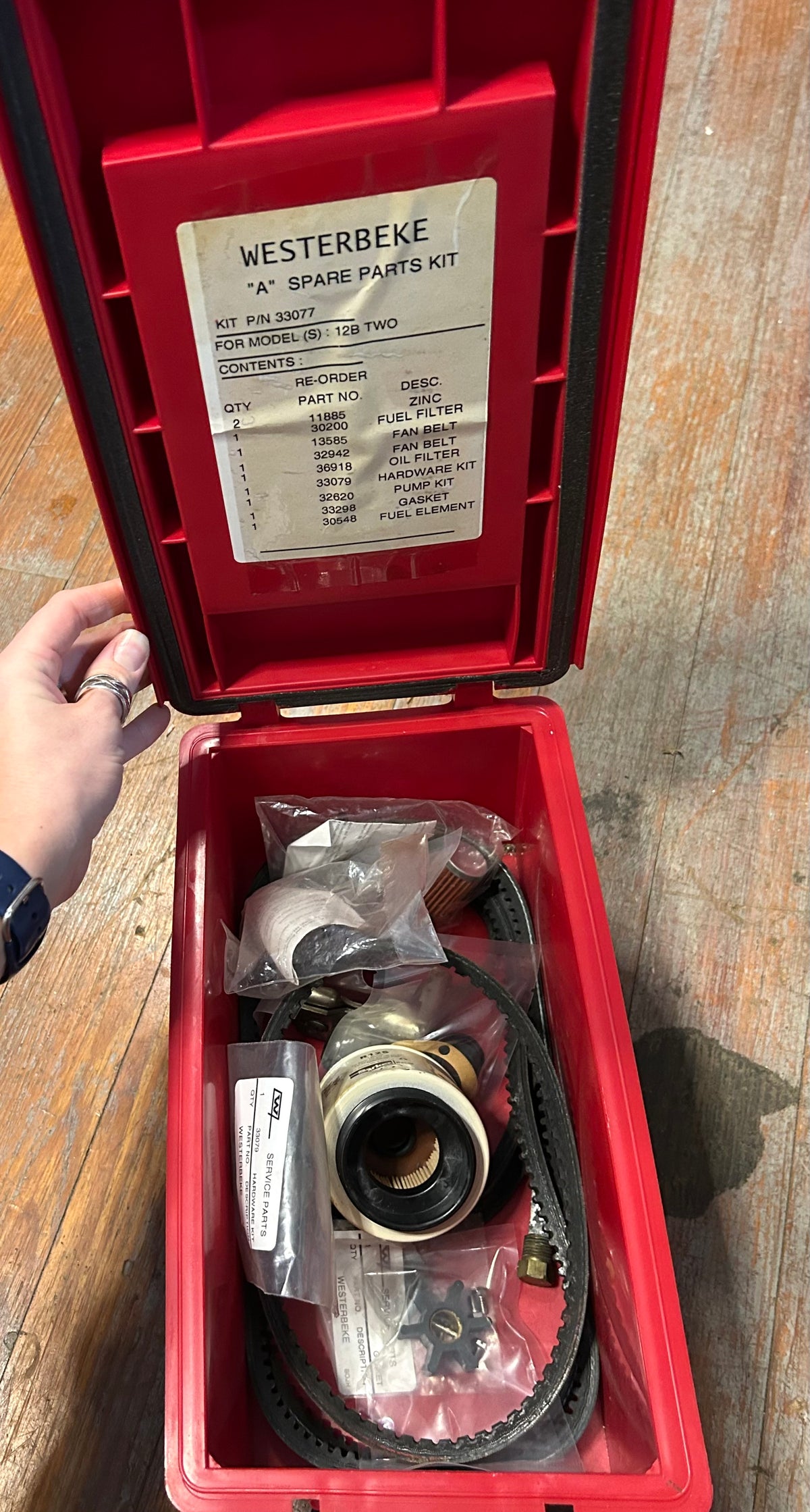 Westebeke Spare Parts Kit Engine & Generator Tools