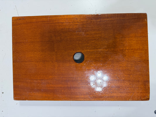 Teak Lid - Inside Diameter 12 3/4" x 7 3/4" -- #296