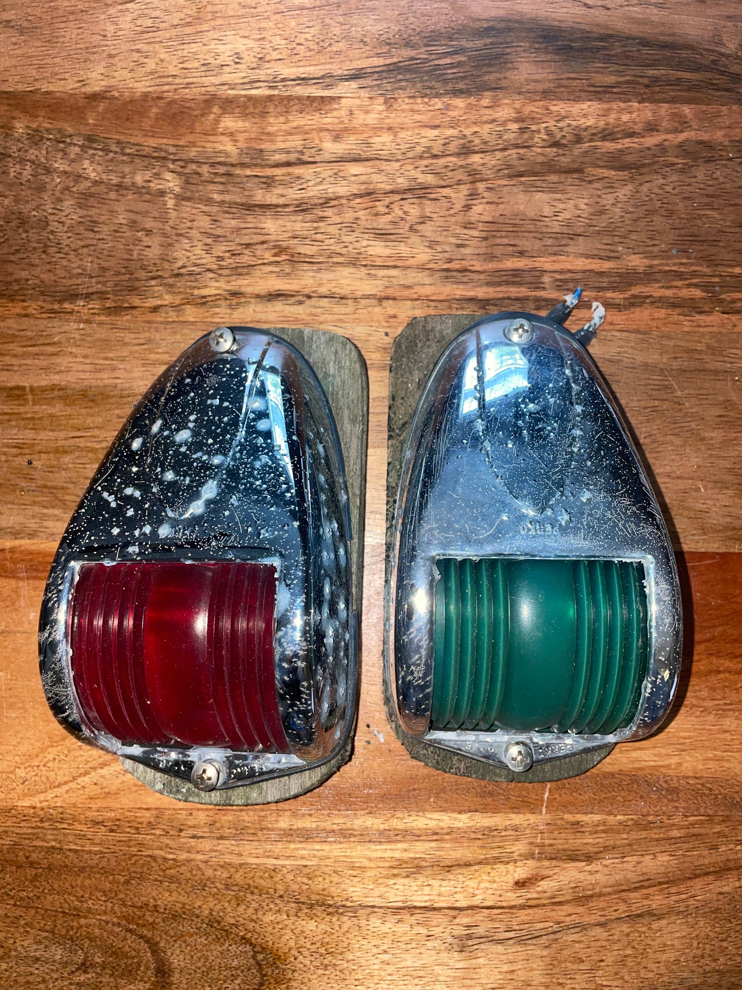 PAIR Perko A-16 Chromed Navigational Lights