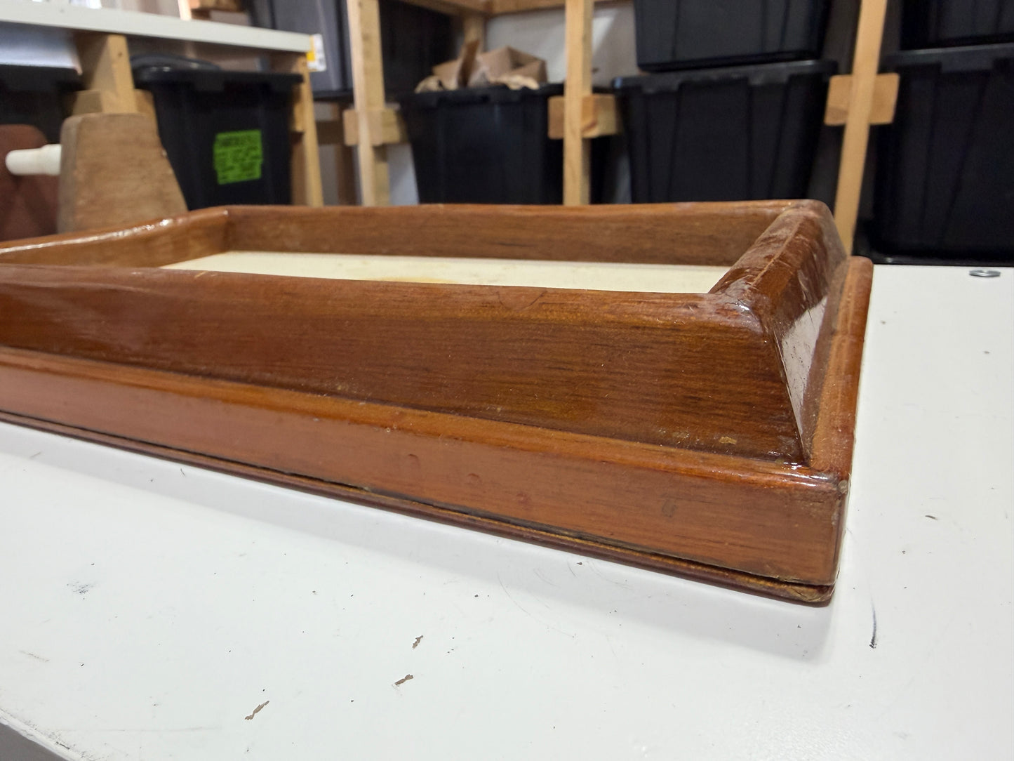 Teak Lid - Inside Diameter 12 3/4" x 7 3/4" -- #296