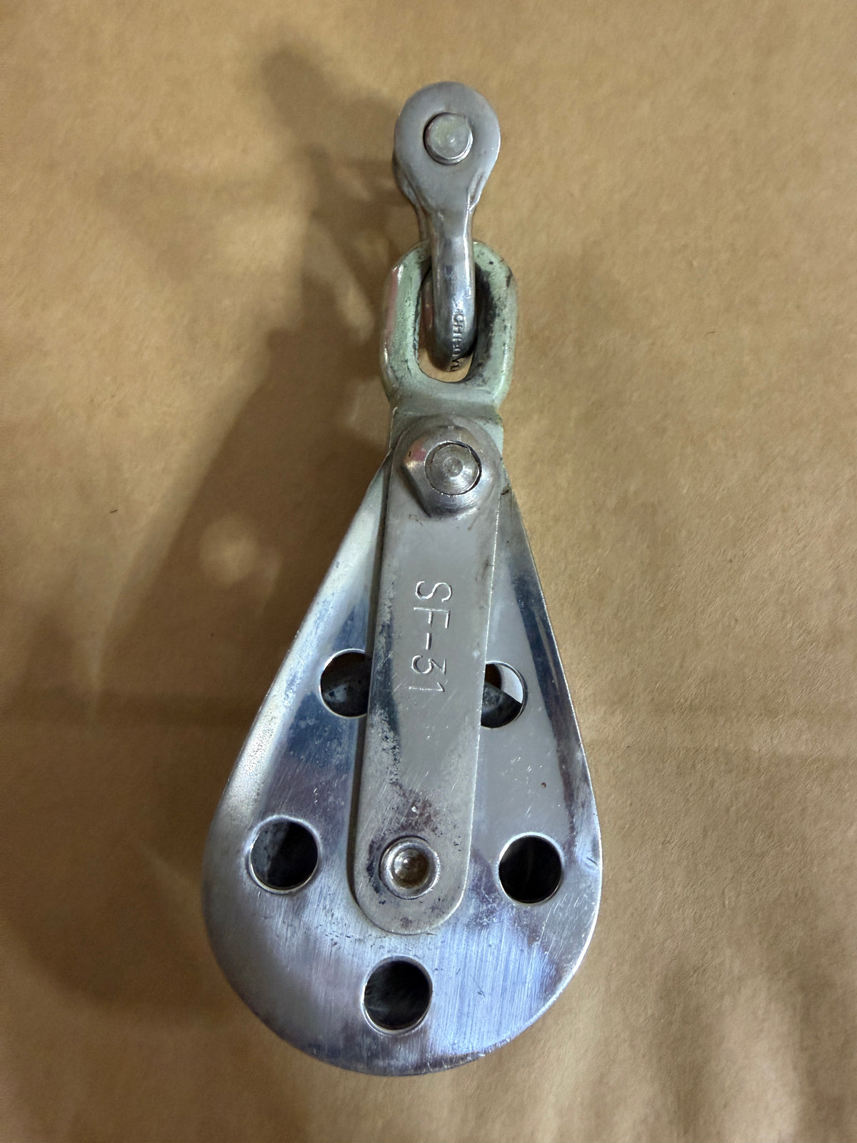Cheoy Lee 2 1/4" Single Fixed Block - 1/2" Line Width