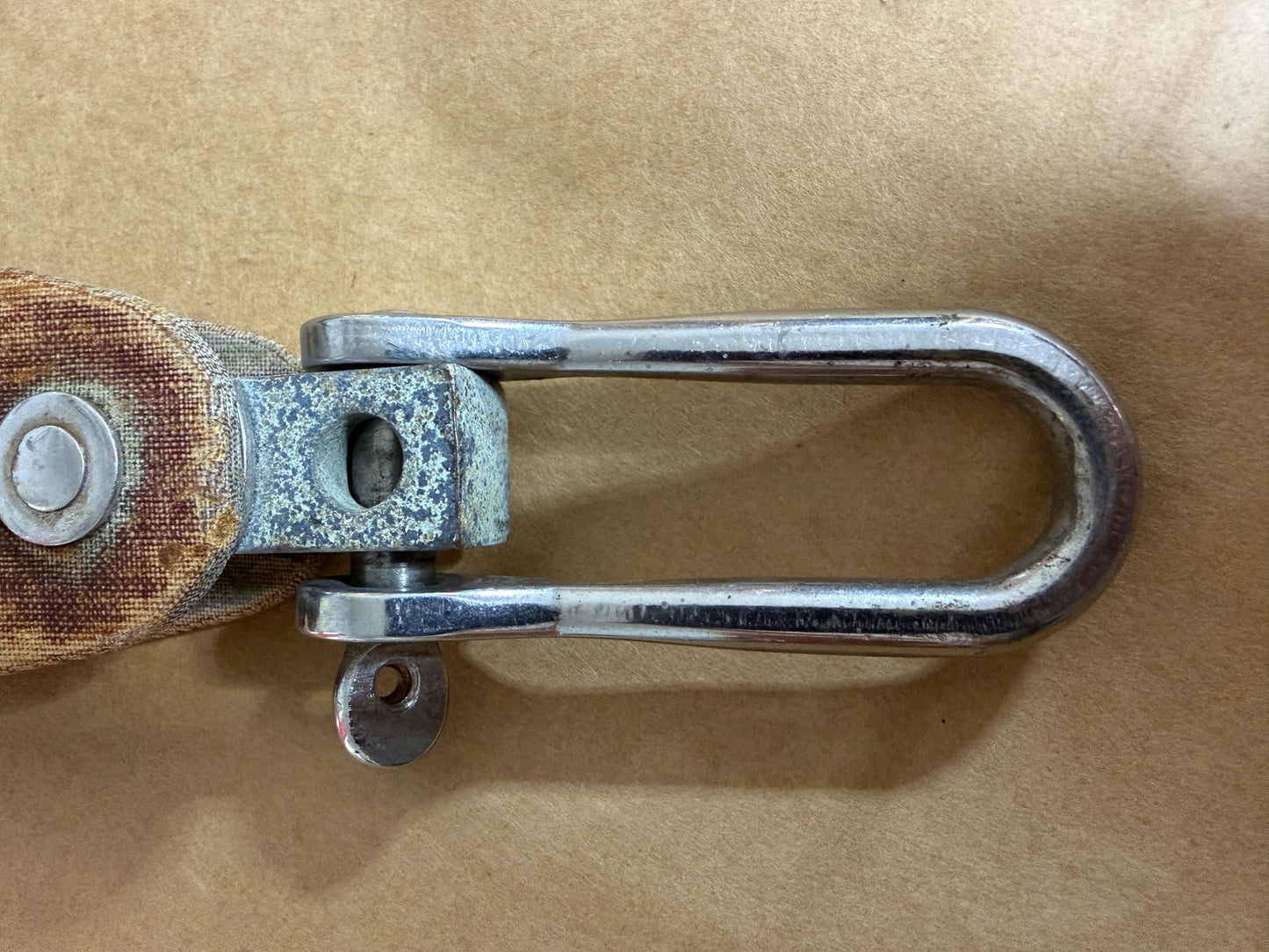 Tufnol Single Block With Elongated Shackle - 7/16" Line