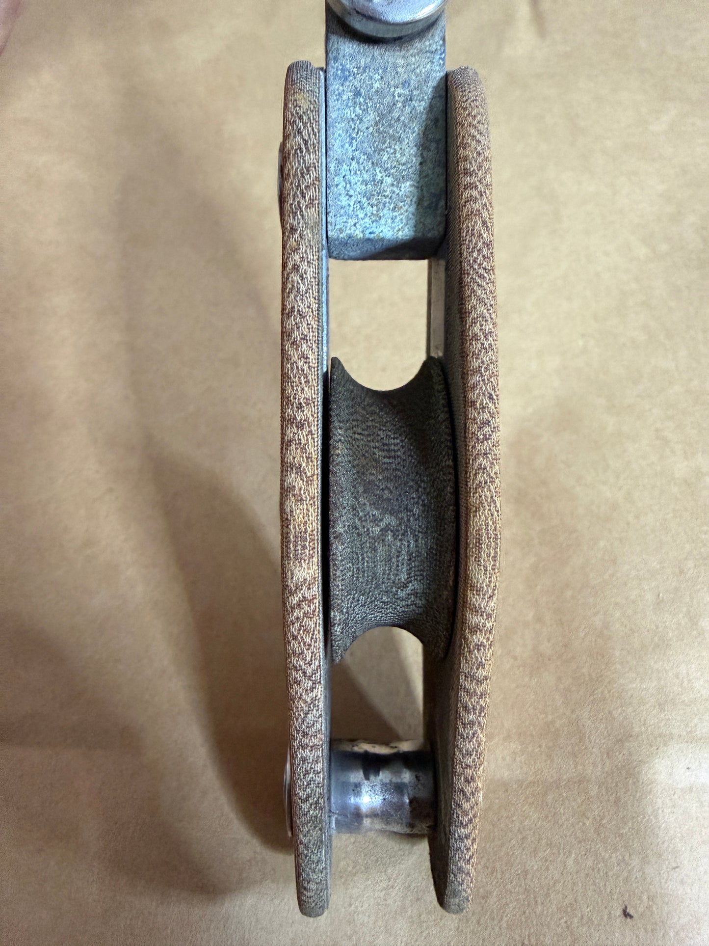 Tufnol Single Block With Elongated Shackle - 7/16" Line