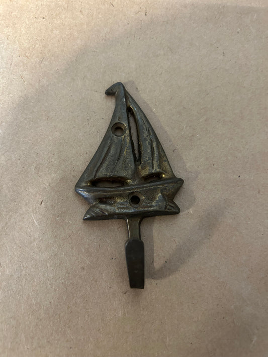 Brass Sailboat Hook - 3 1/2" Long