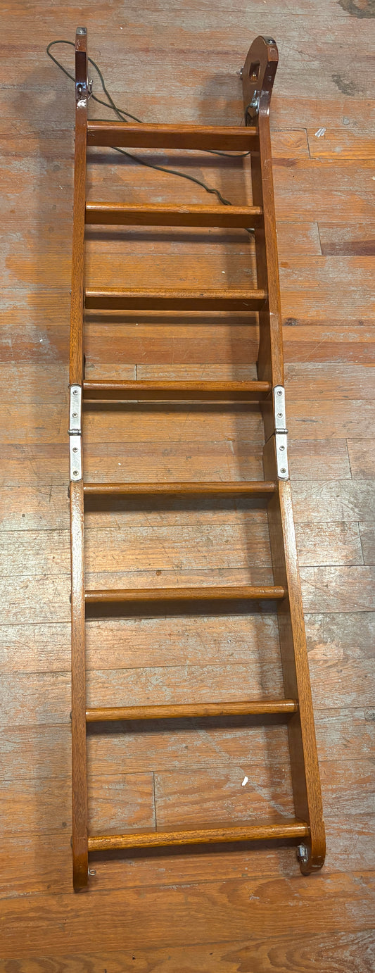 Teak Folding Ladder 63x15 1/8" overall