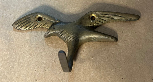 Brass Seagull Hook - 3 1/2" Long