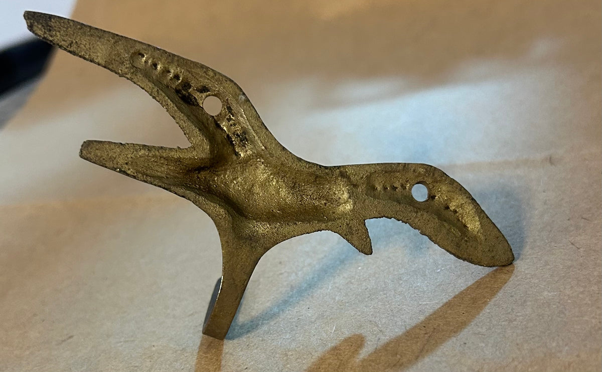Brass Seagull Hook - 3 1/2" Long