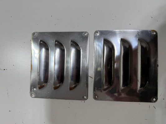 PAIR Stainless Steel Vent Covers - 4" x 3 1/2"