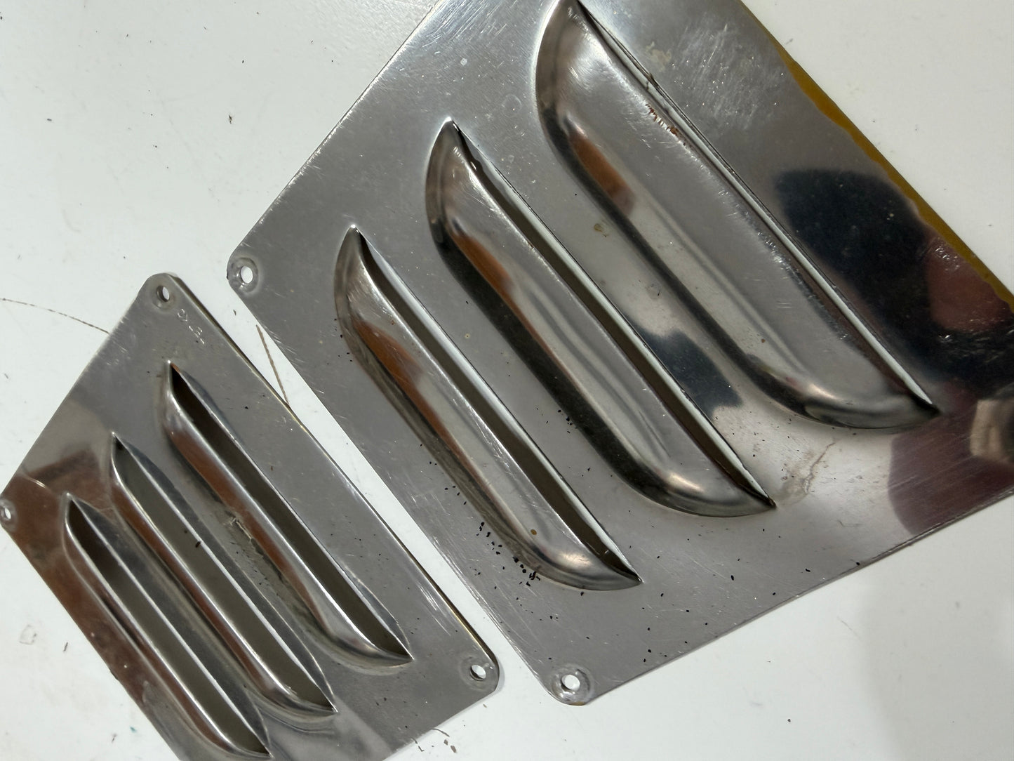 PAIR Stainless Steel Vent Covers - 4" x 3 1/2"