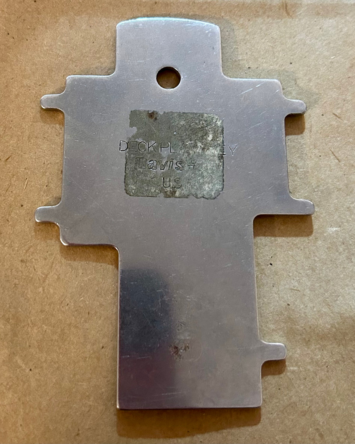 Deck Plate Key -Davis #38 Stainless Steel Multitask tool key