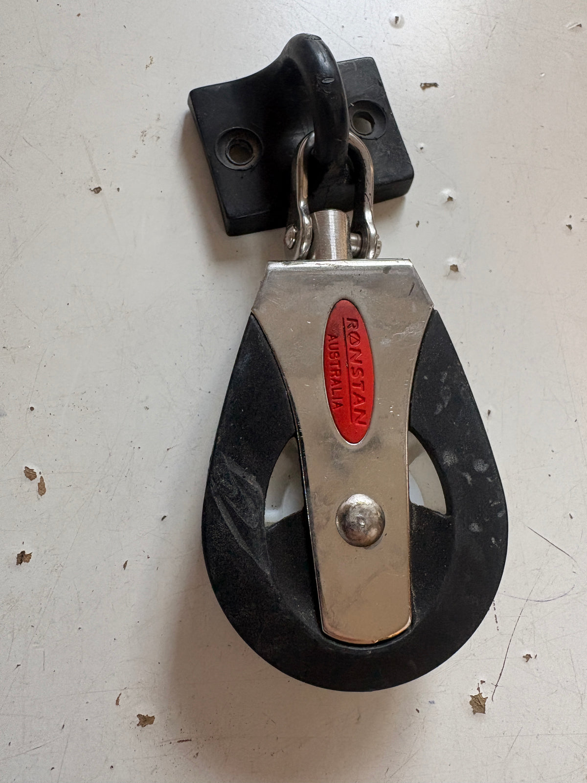 Ronstan Single Swivel Block 2" Sheave 3/8" Line with small padeye