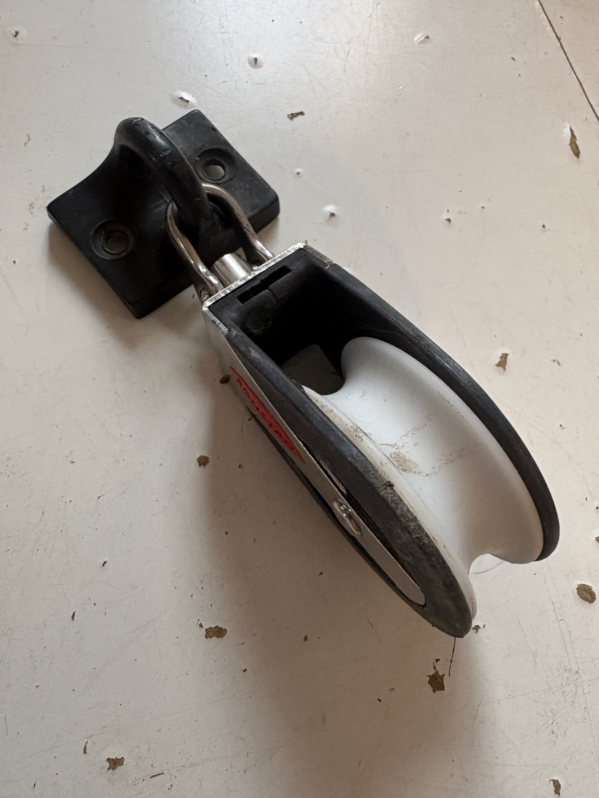 Ronstan Single Swivel Block 2" Sheave 3/8" Line with small padeye