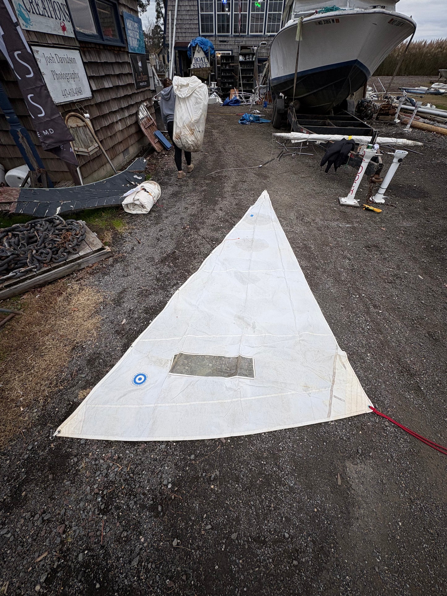 Small Jib Sail - 14'7" x 13' x 6'9" - Catalina 34