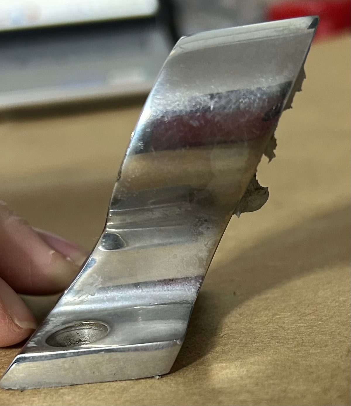 Angled Stainless Steel Rail End Support