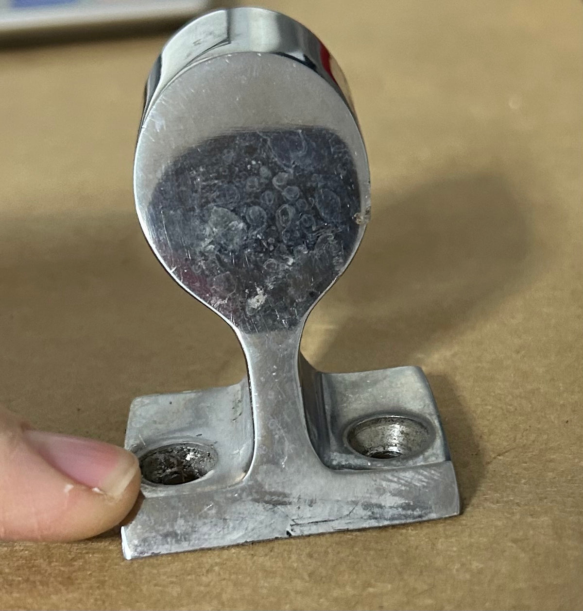 Angled Stainless Steel Rail End Support