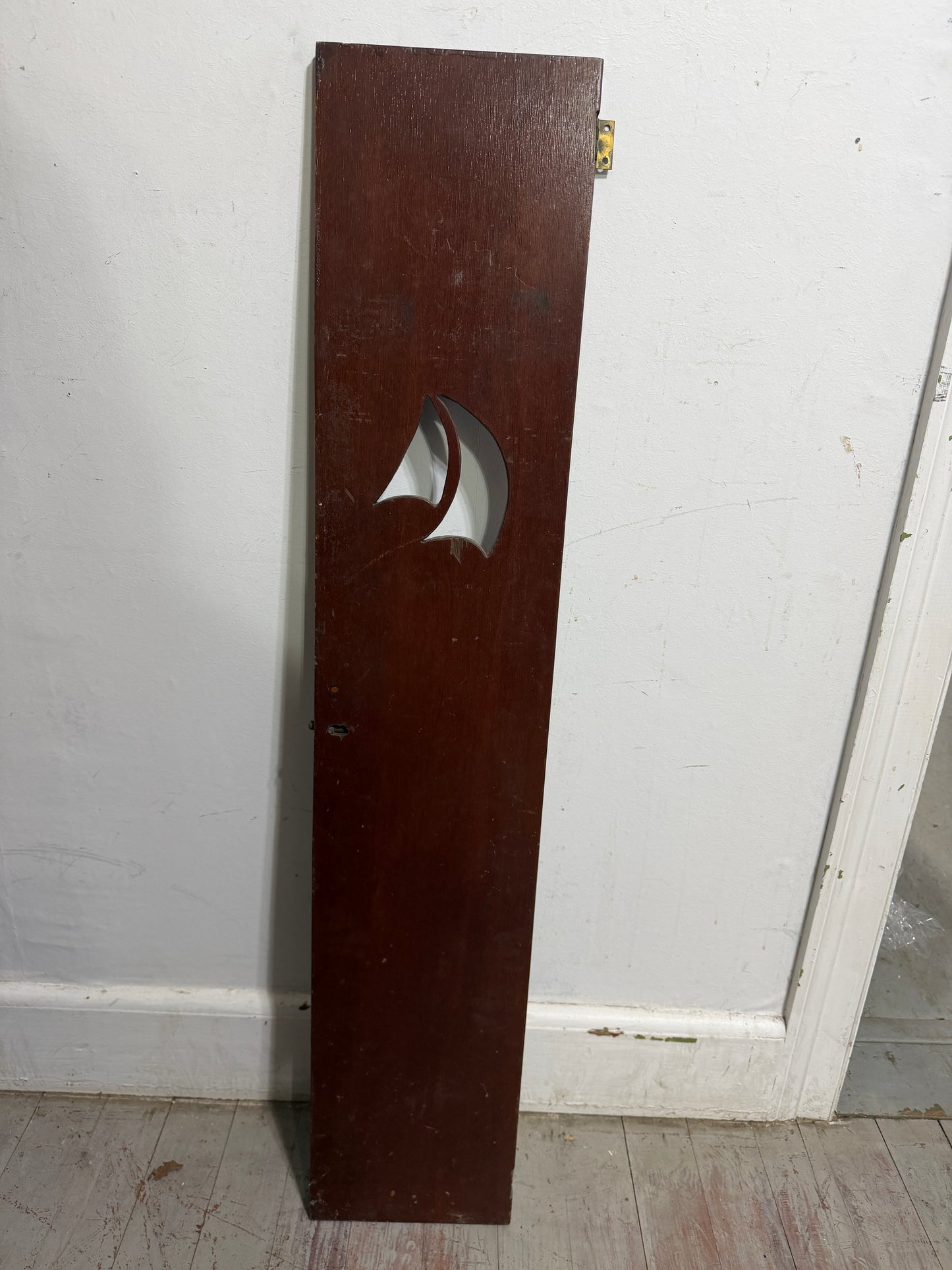 46 1/4" Tall x 9 1/4" Wide - Sailboat Cutout Interior Door - OFF Dickerson 35 -- #304