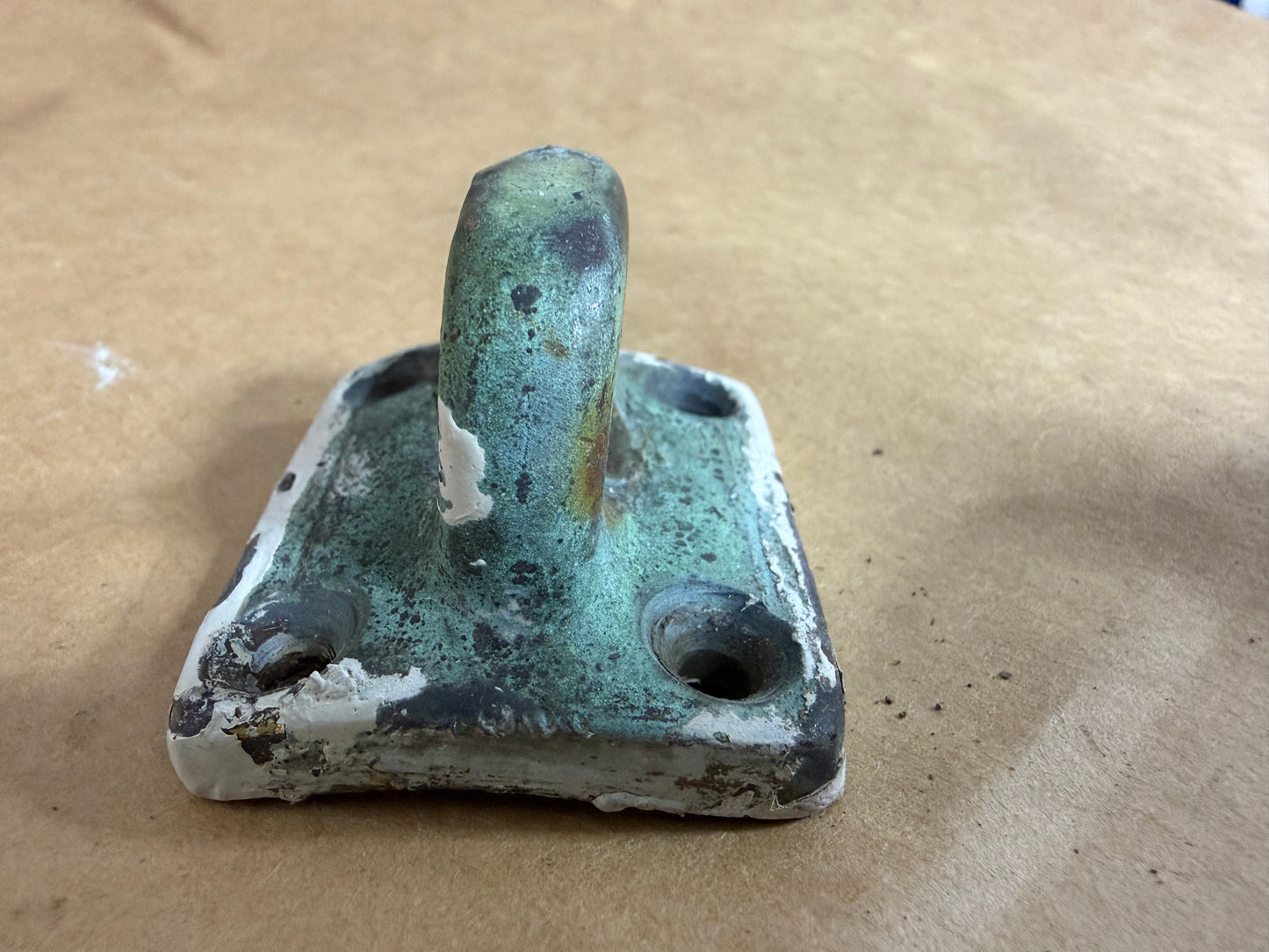 Bronze Mast Ring / Pad Eye - Slightly Curved Base - 5/8" x 1/2" Eye