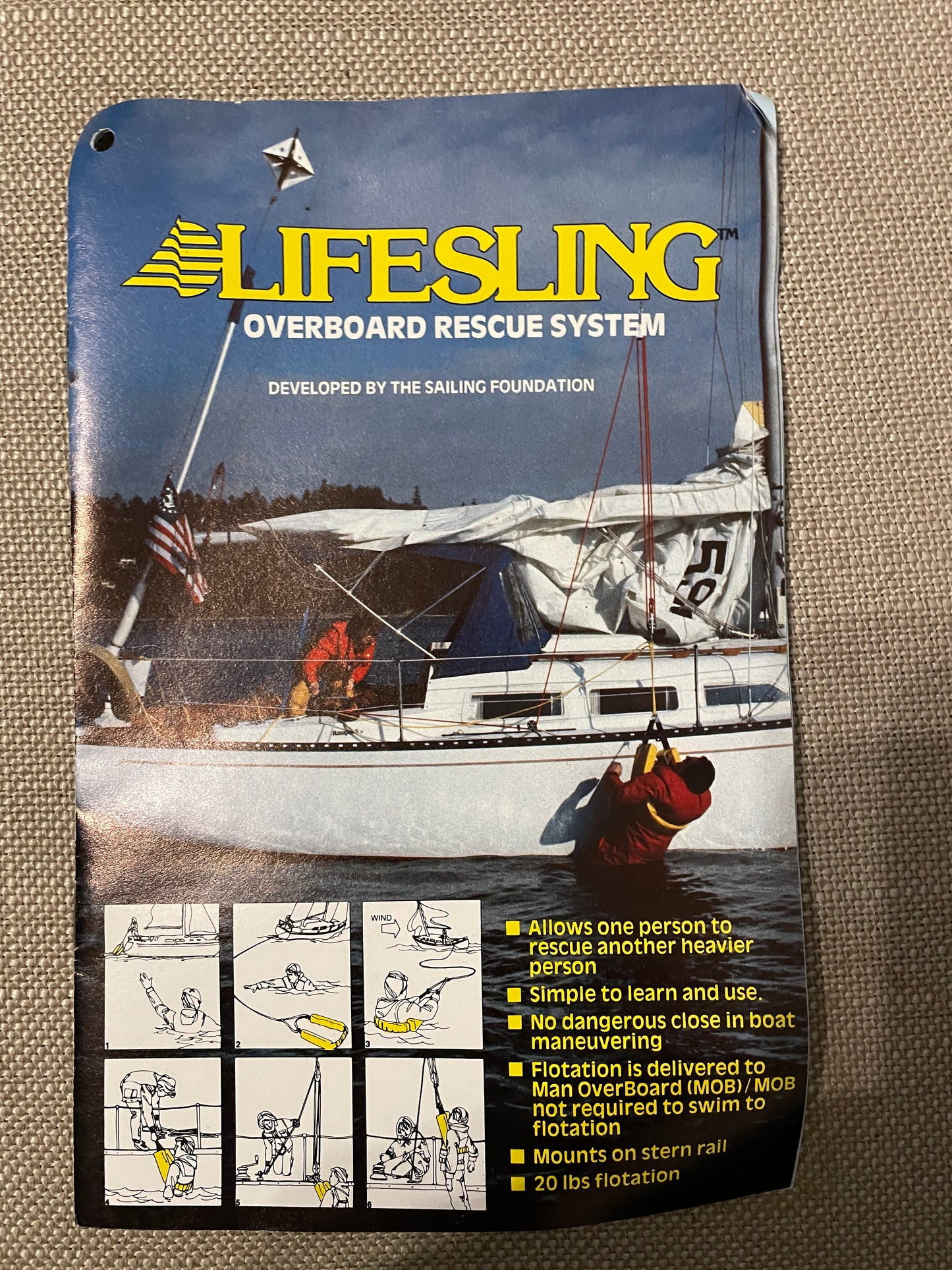 Lifesling Overboard Rescue System- NEW