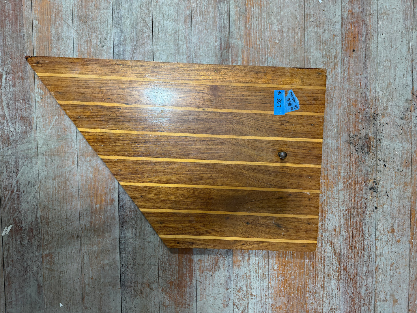 Triangle Teak & Holly Piece -- Morgan 45 -- #307