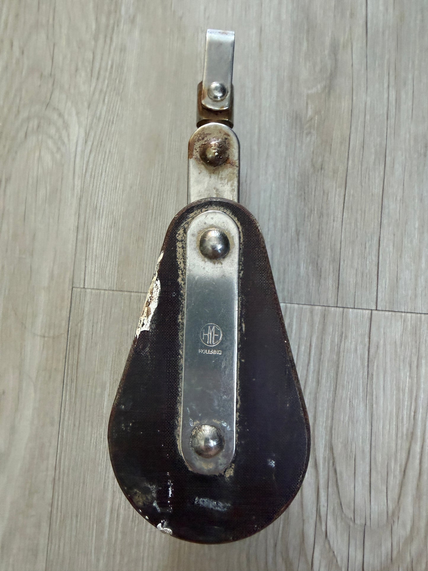 HYE Holland Double 2 3/8" Sheave Tufnol Swivel Block - 1/2" Line