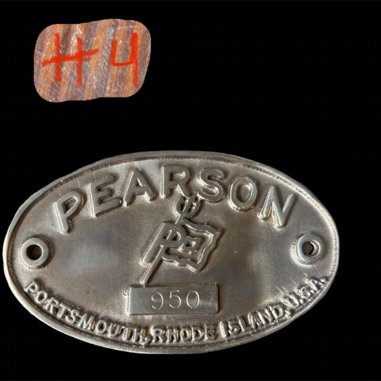 Old Style Pearson Builders Plate