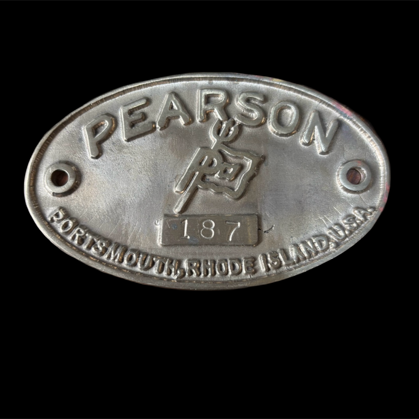 Old Style Pearson Builders Plate