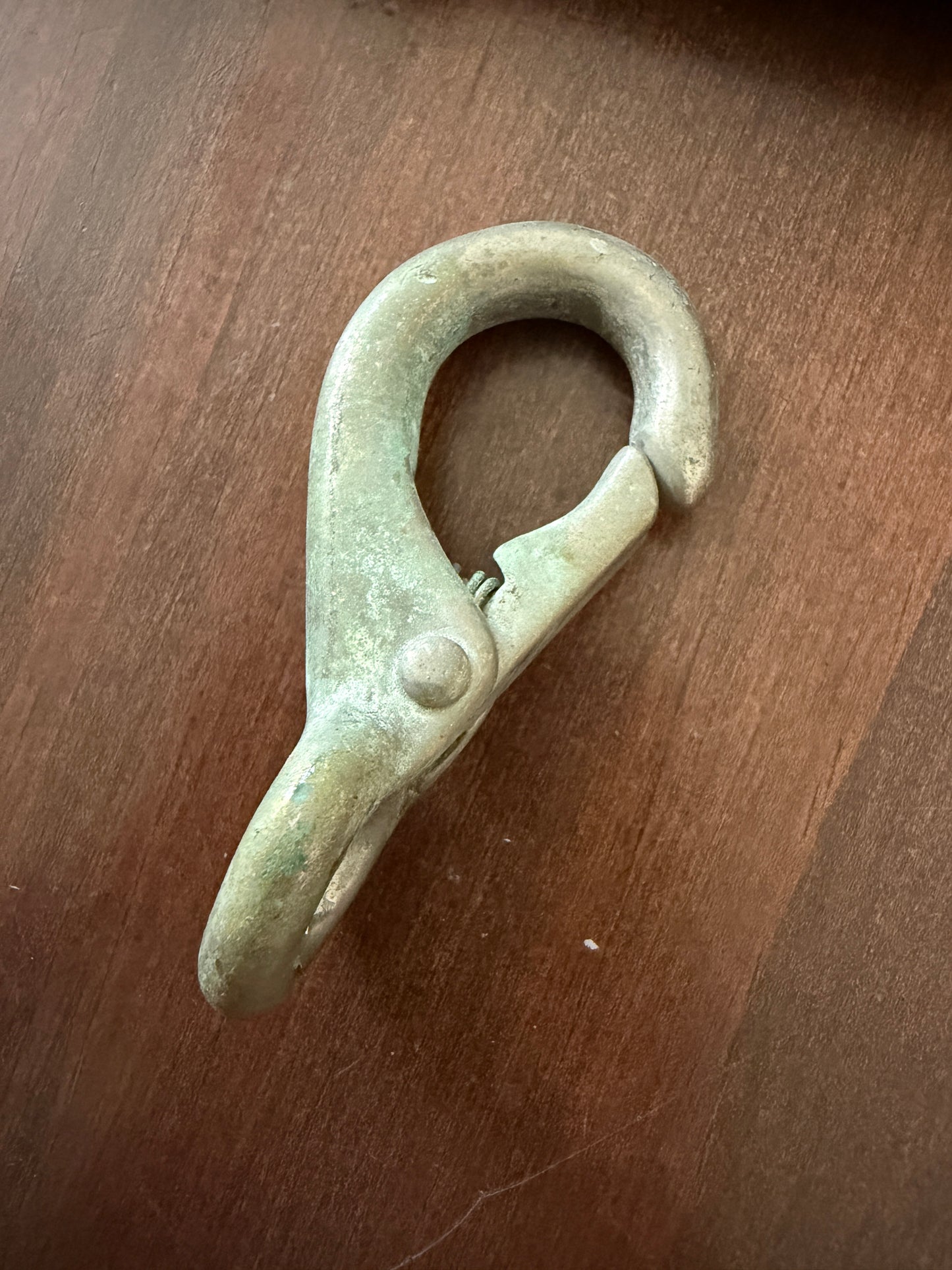 Small Bronzed #0 Fixed Bail Clip - 5/16" Eye