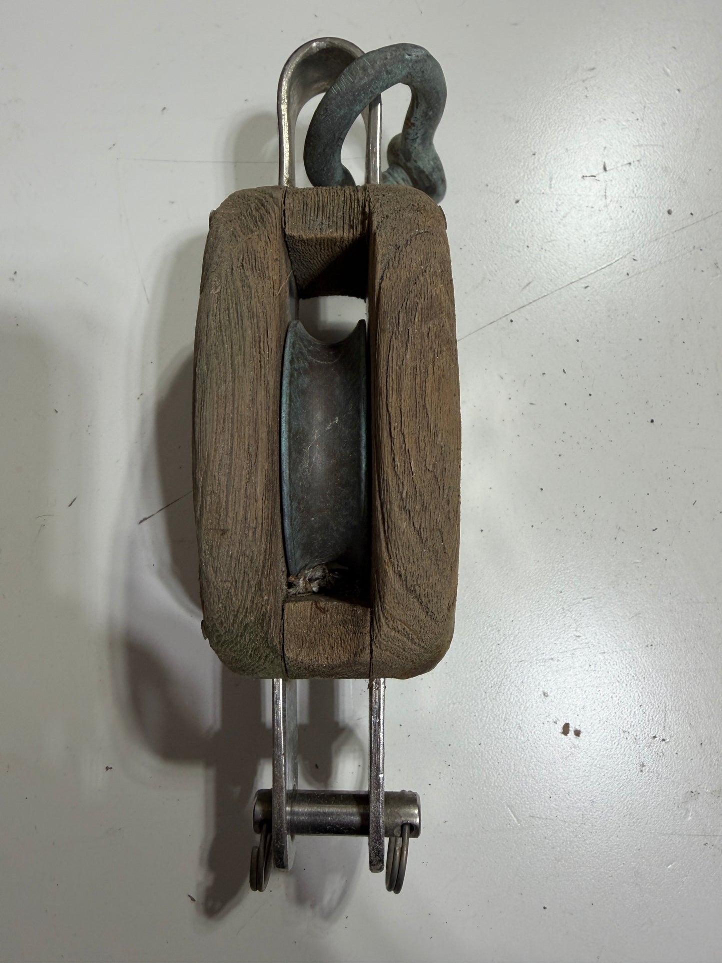 2 1/4" Bronze Sheave Single Block With Beckett - 7/16" Line