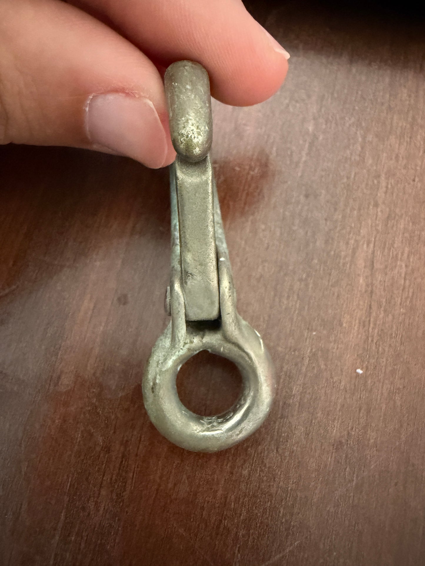 Small Bronzed #0 Fixed Bail Clip - 5/16" Eye