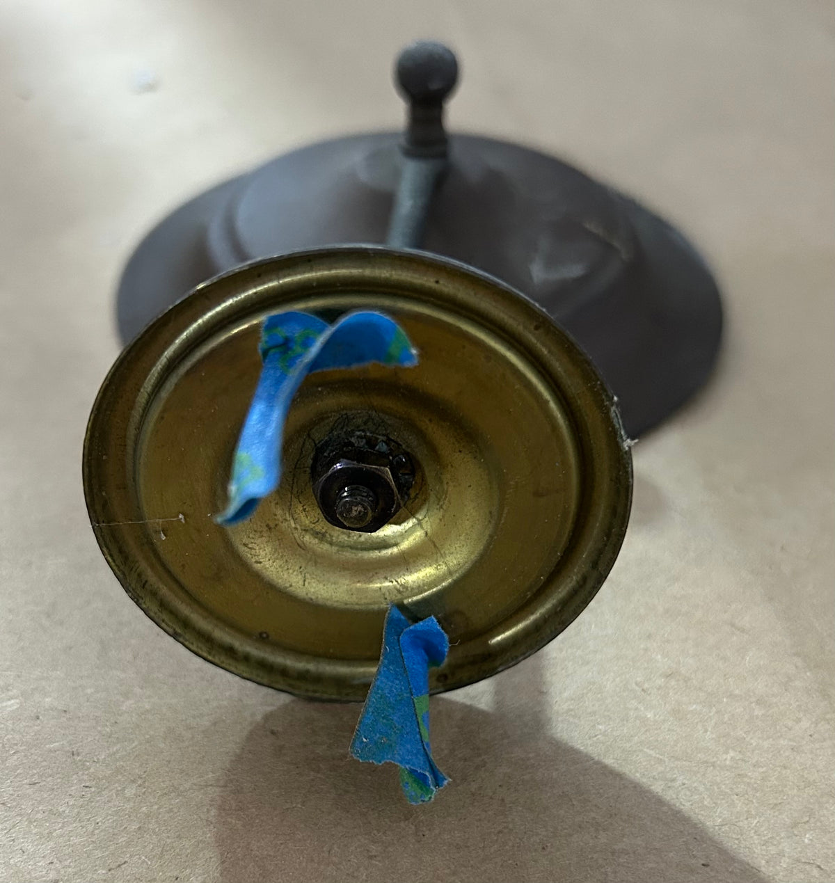 Vintage Brass Oil Lamp 5" - No Glass