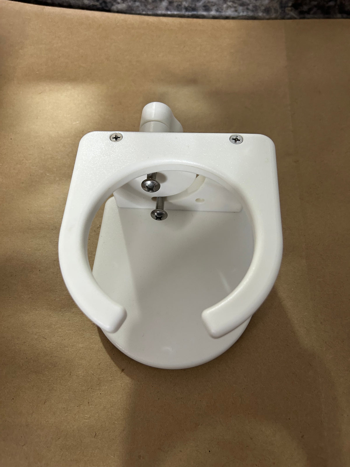 Brocraft Marine Railing Mount Cup Holder - white