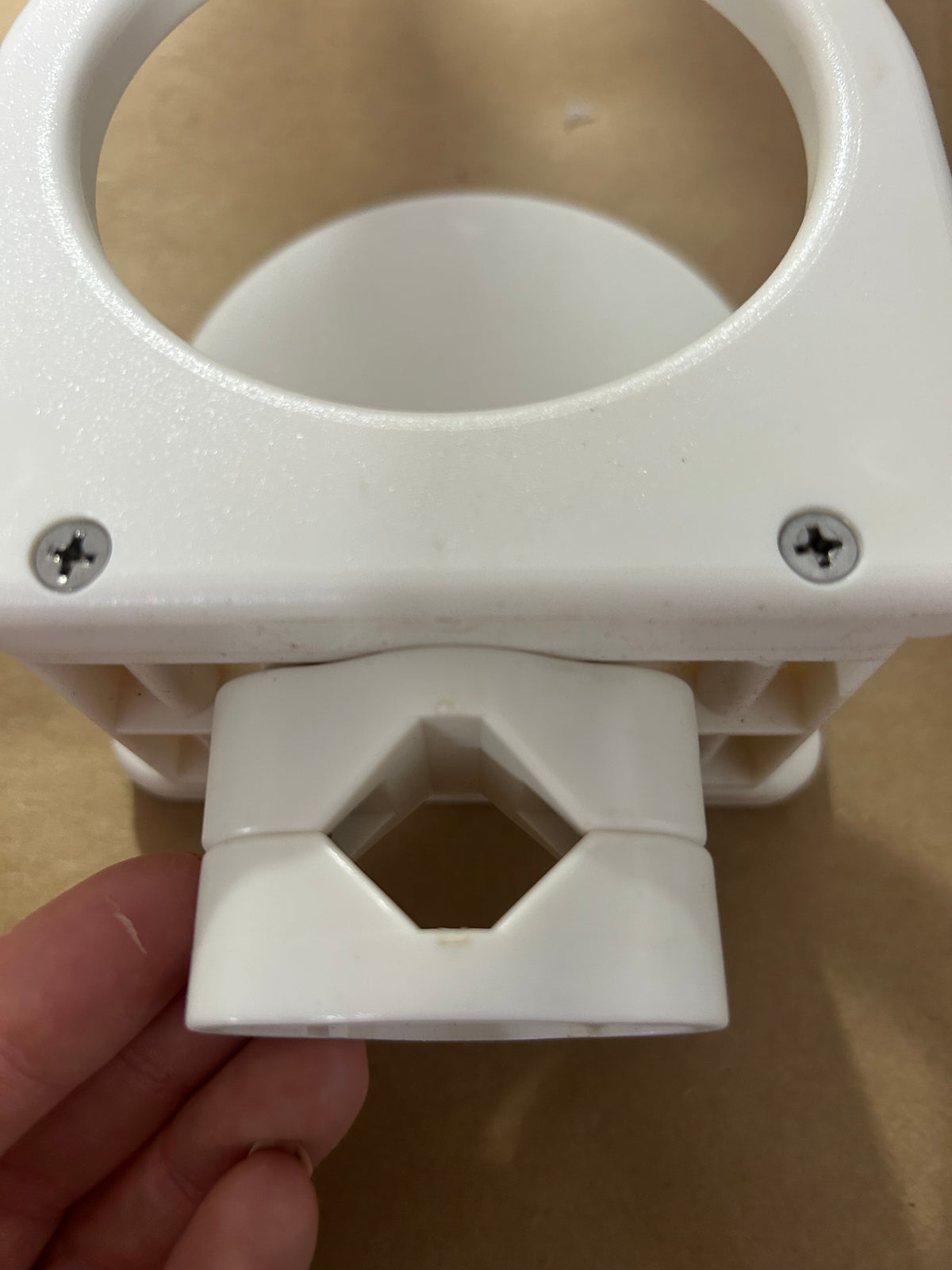 Brocraft Marine Railing Mount Cup Holder - white