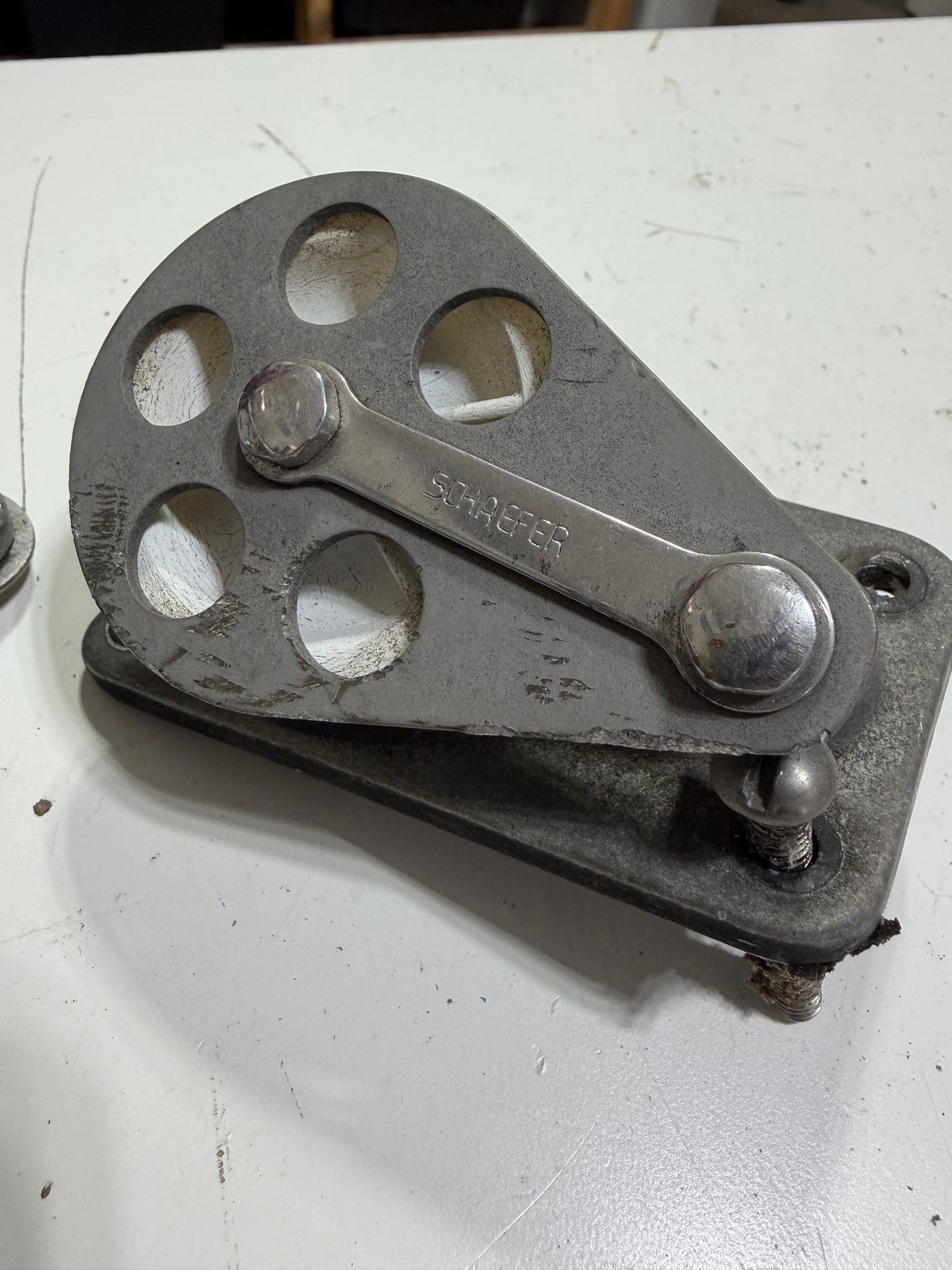 PAIR Schaefer Angled Cheek Blocks - 2 3/8" Sheaves - 7/16" Line