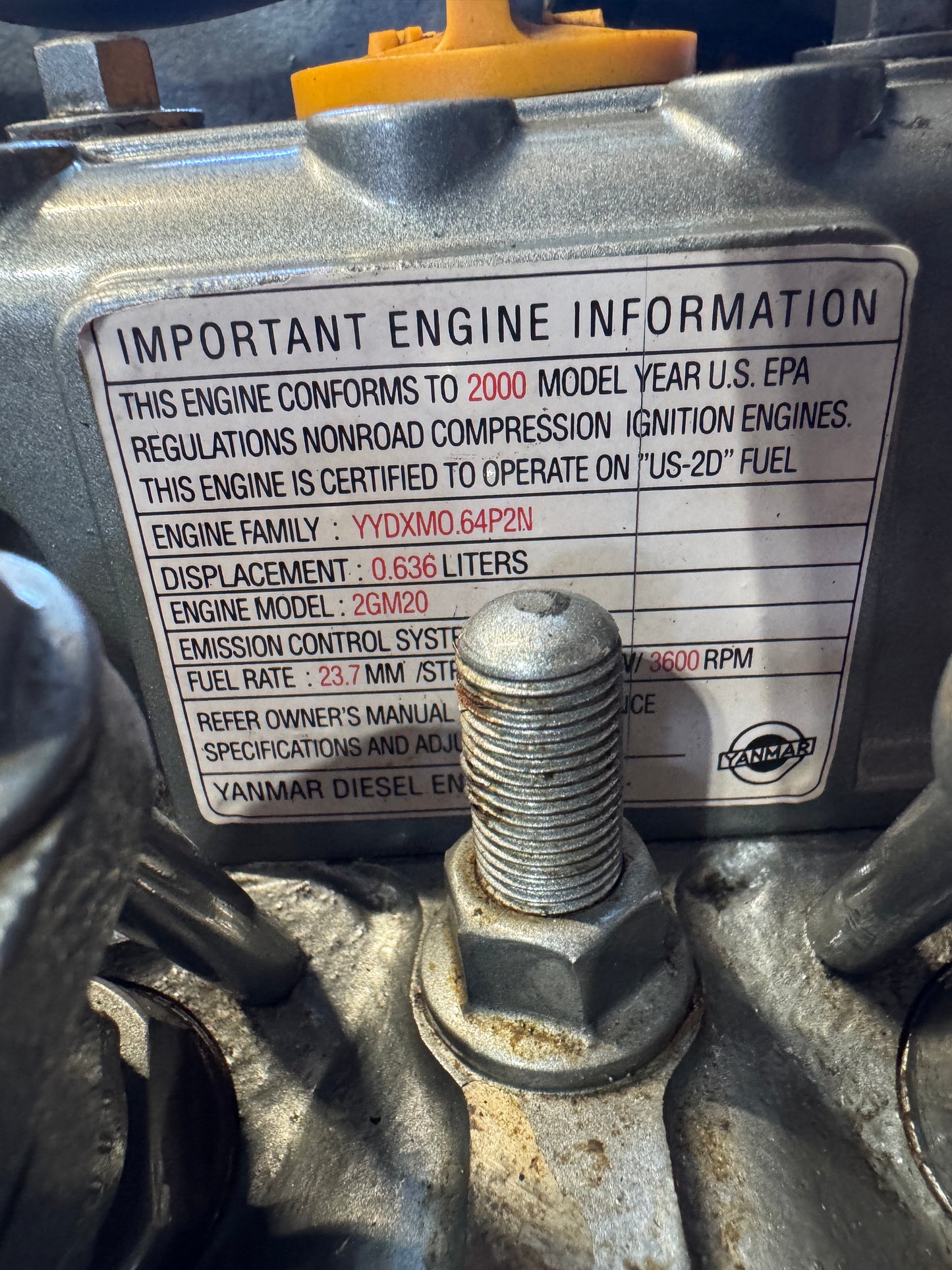 Yanmar 2GM20F Marine Diesel Engine w Kanzaki KM2P Transmission MINT!