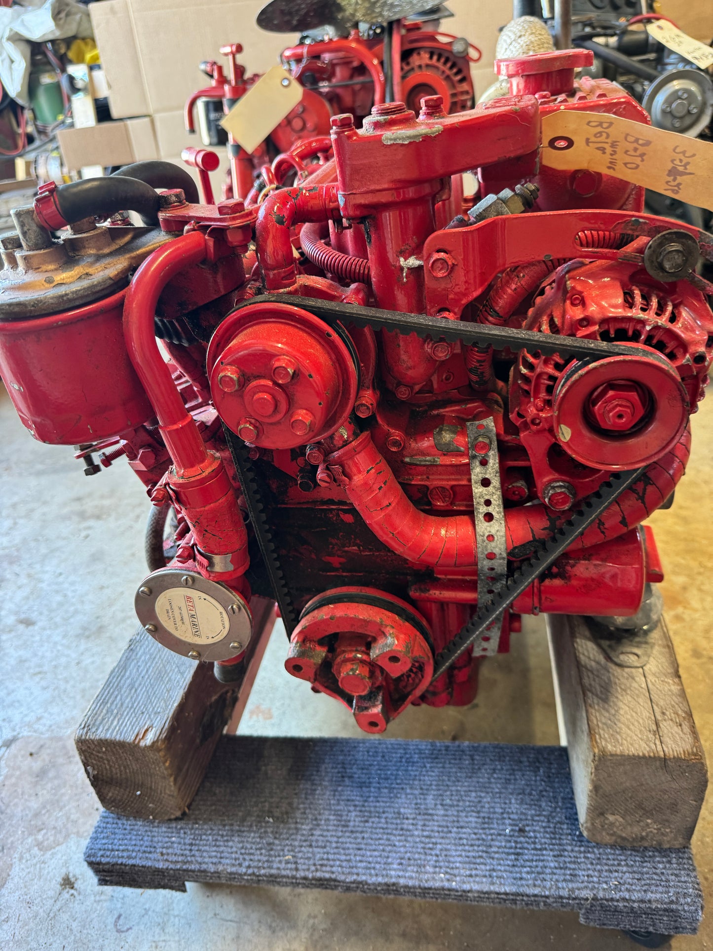Beta Marine B-20 Kubota Diesel Engine w TMC 40-P Transmission Runs Great