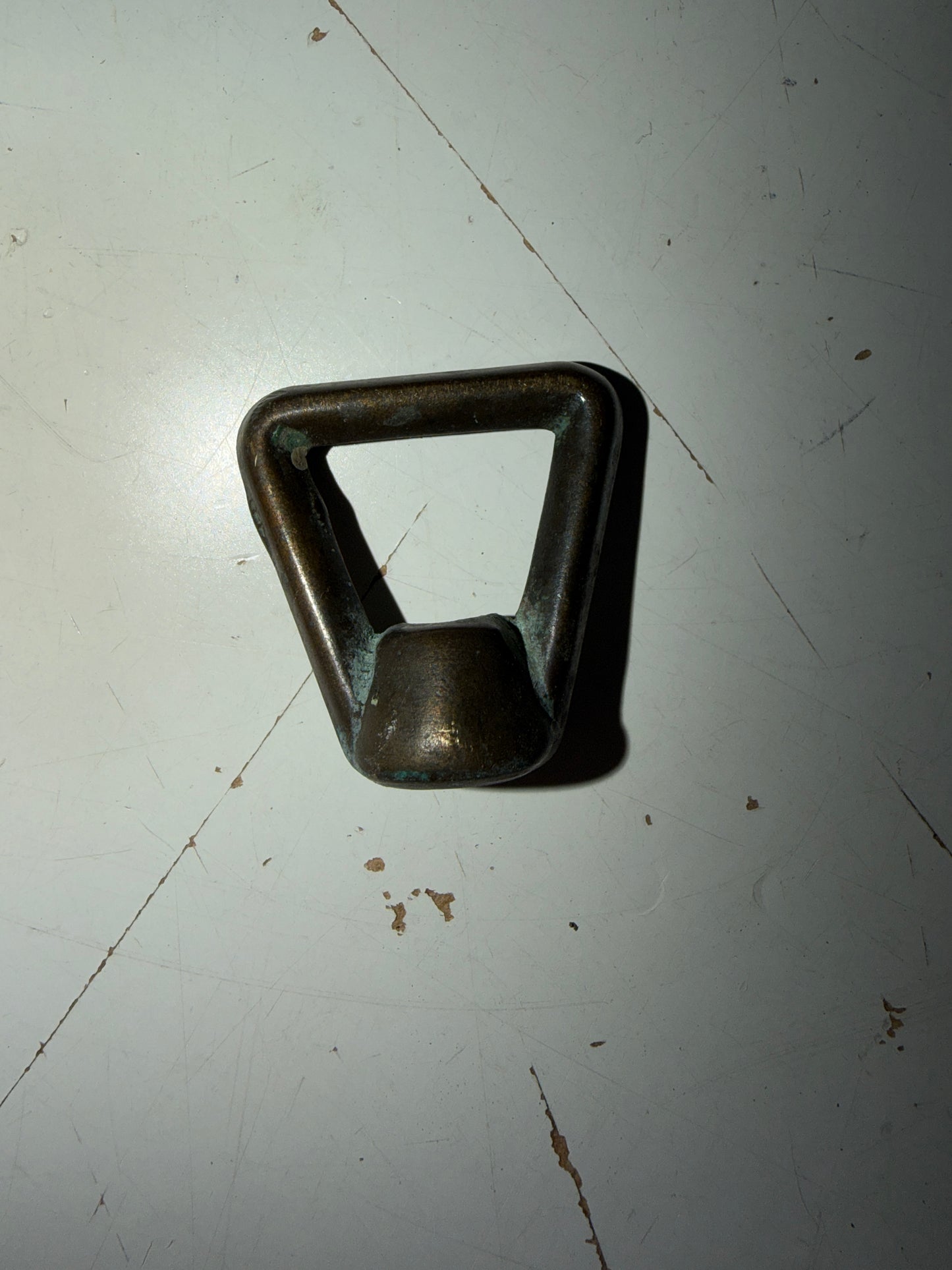 Single Bronze Dog Nut - 3/16" Bolt Hole