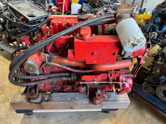 Westerbeke Marine 4 Cylinder Diesel Engine w ZF Transmission Runs Great